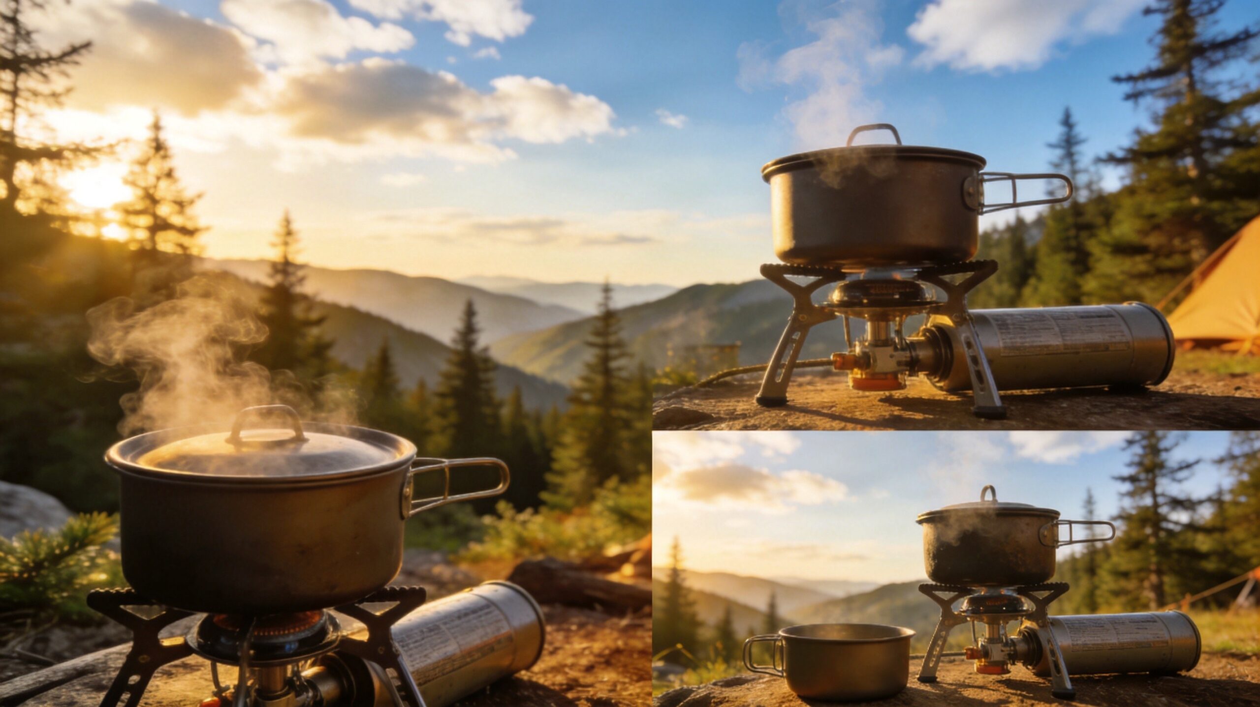 Portable Camping Stove Setup