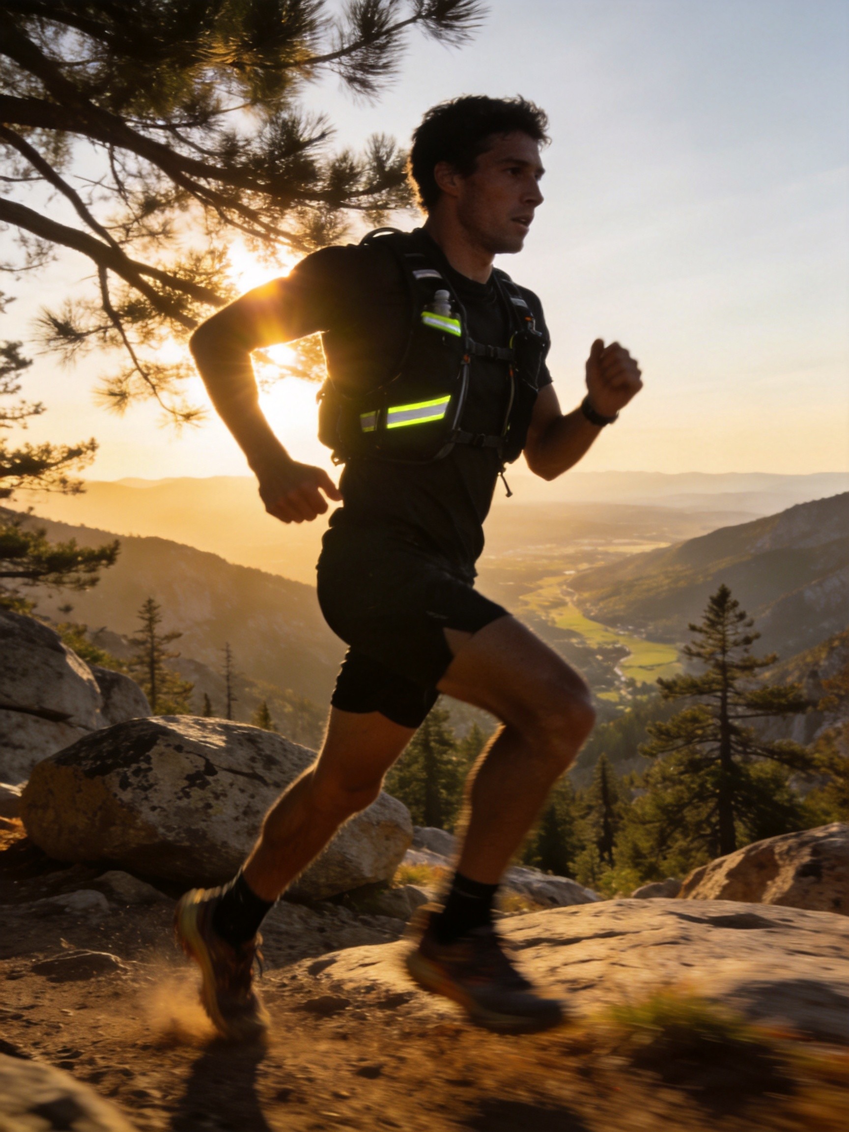 Trail Running with Hydration Vest